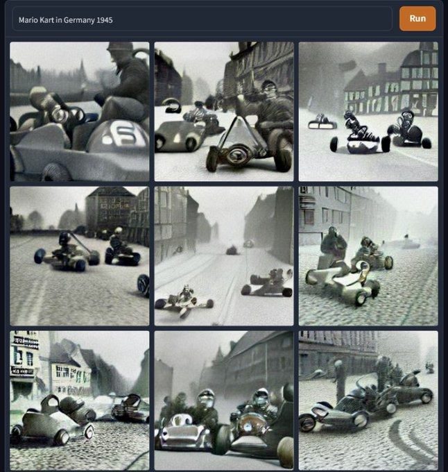 Mario Kart en 1945 - meme