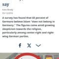 Islam does not belong in Germany most Germans say