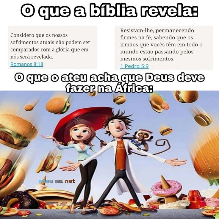 Tá chovendo hambúrguer - meme