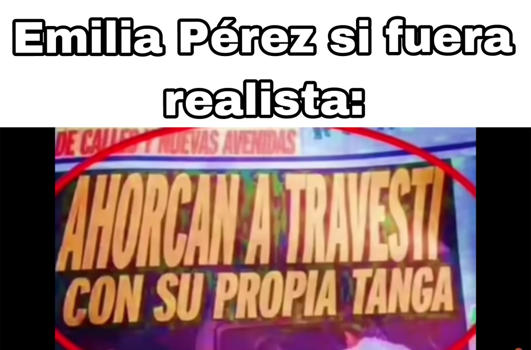 El título fue ahorcado por un travesti - meme