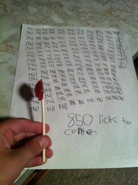We finally know how many licks it takes to get to the center! - meme