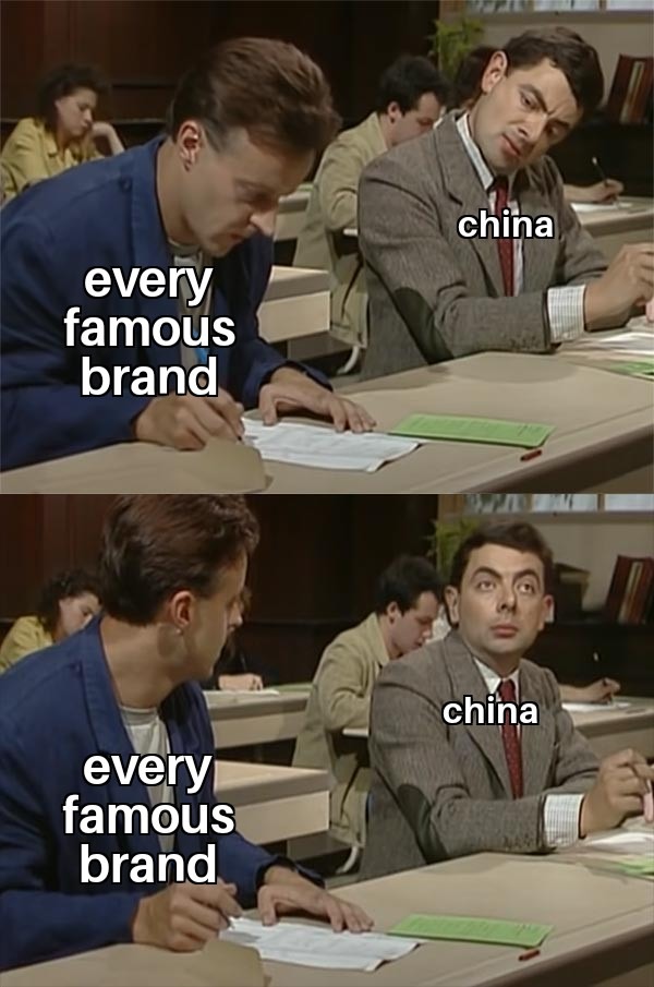 China the real copy+paste - meme