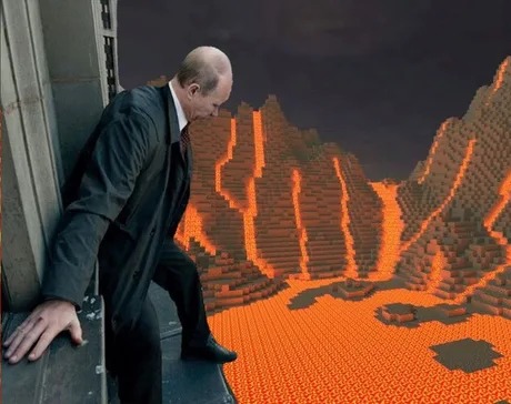 Putin in a Minecraft meme