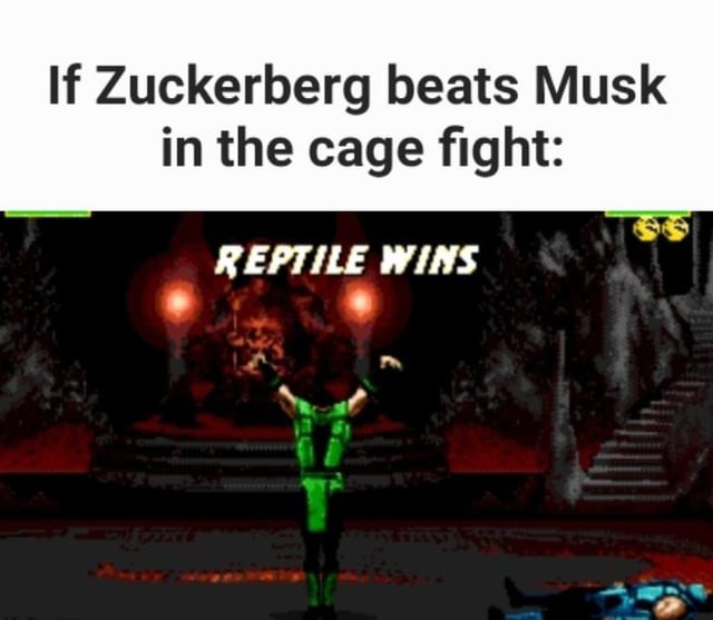 If Zuckerberg beats Musk - meme