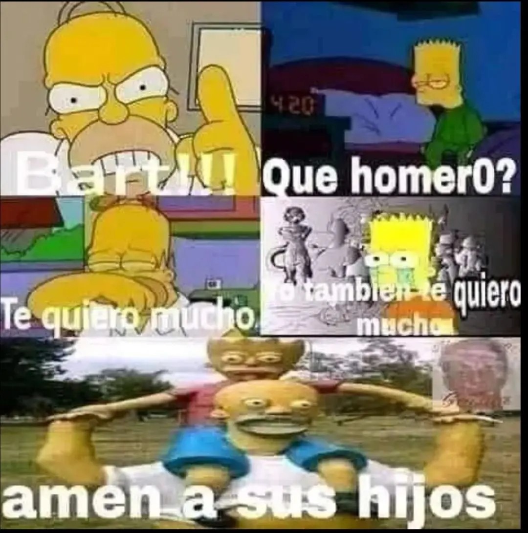 Bart que Homero - meme