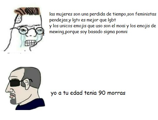 fan de alane4 mostrandole a su abuelo como esta imbecil - meme
