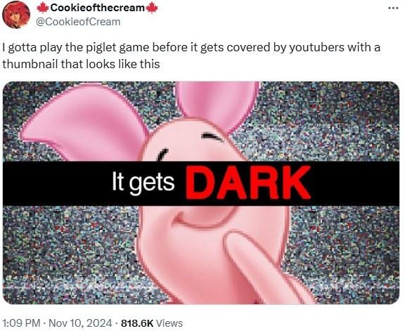 Piglet's Big Game meme