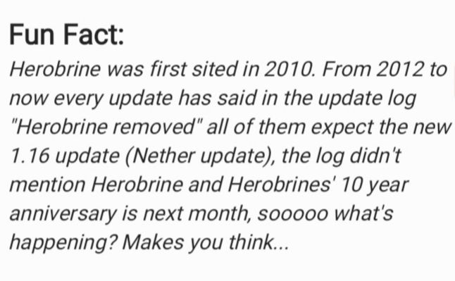 Is Herobrine real? - meme