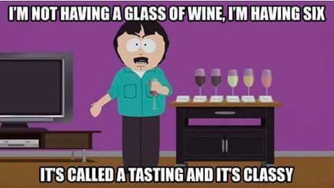 Im not having a glas of wine... - meme