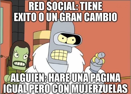 Twitter y bluesky por ejemplo - meme
