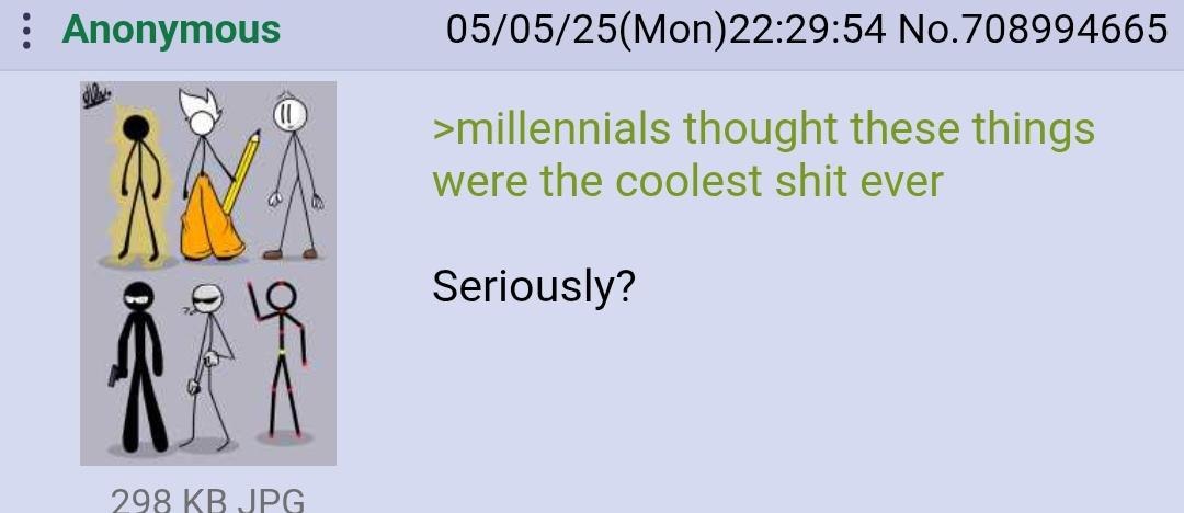 Millennials really thought these were peak cool - meme