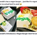 McDonald’s vegan burger