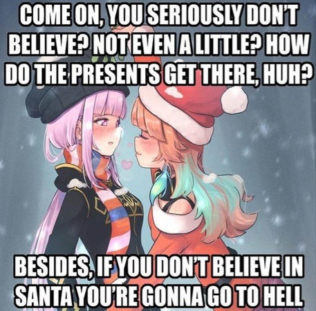 Santa deniers - meme