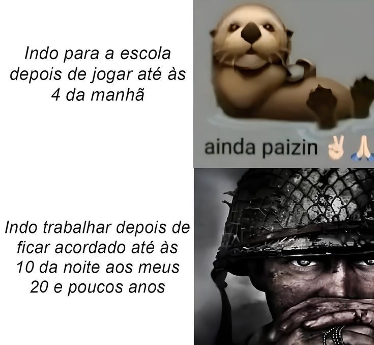 Trabalho X Escola - meme