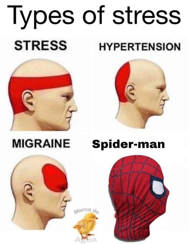 Que putada ser el araña-hombre - meme