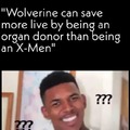 Wolverine as an organ donor
