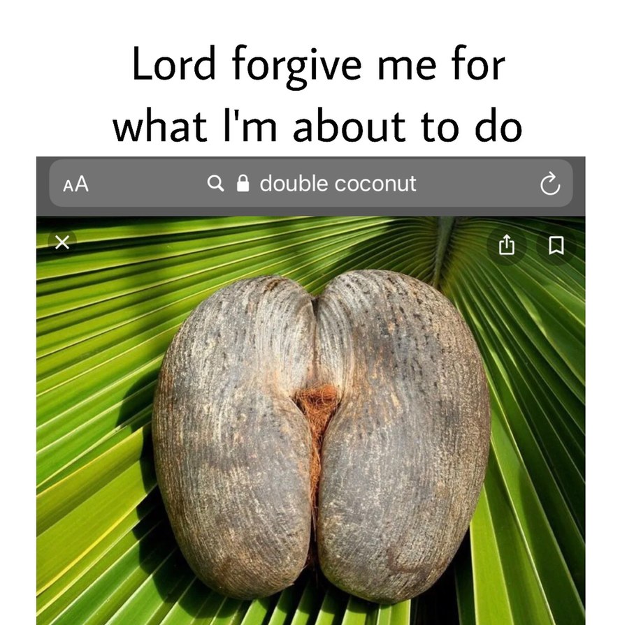 double coconut gon make me act up - meme