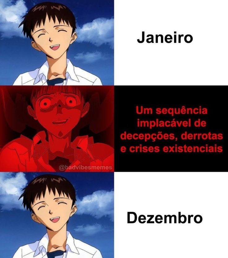 Já tiveram um ano assim? - meme