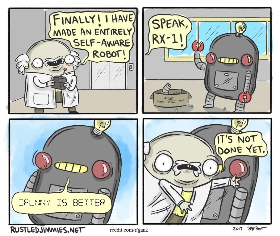 Stupid robot - meme