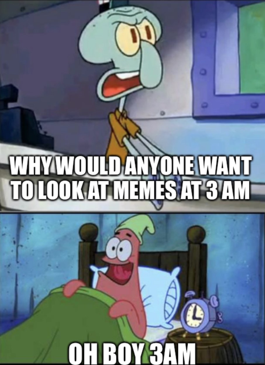 Spongebob console life - meme