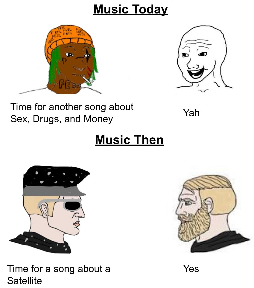 Shitty drawing, but couldn’t find a chad Judas Priest - meme