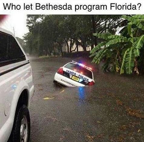 It seems Florida people wont die after headshots... - meme