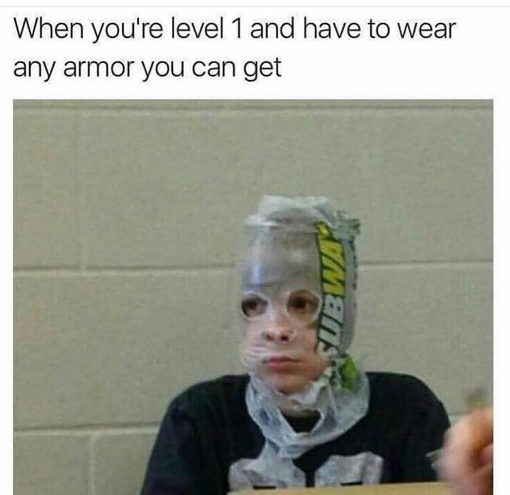 +1 armor, -2 int - meme