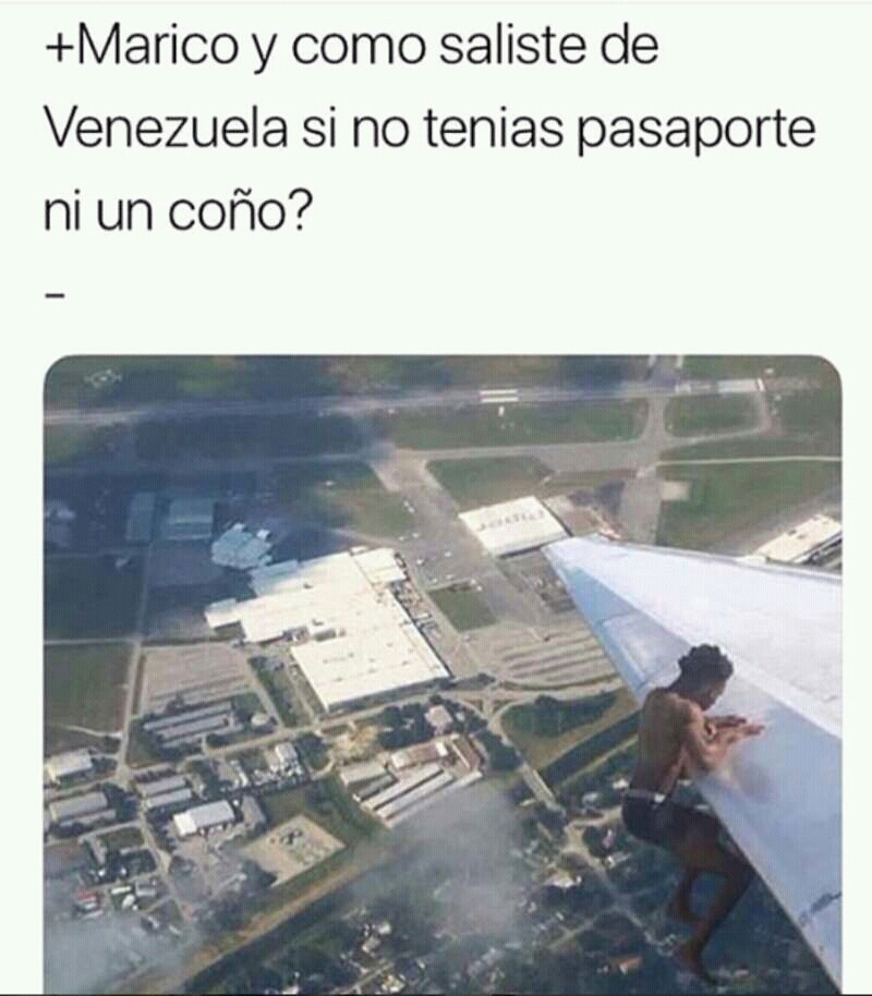 Saliendo de Venezuela en 3...2...1 - meme