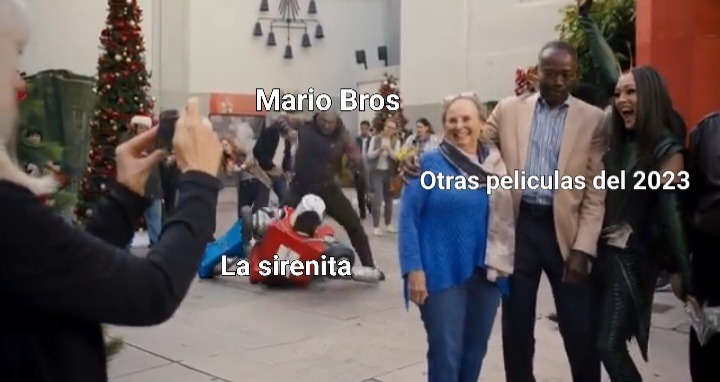 Mario superara a la sirenita por mucho - meme