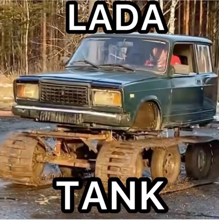 New Russian tanks being sent to Ukraine - meme