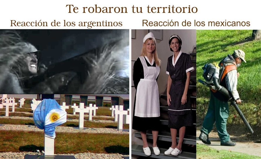 Argentinos versus mexicanos - meme