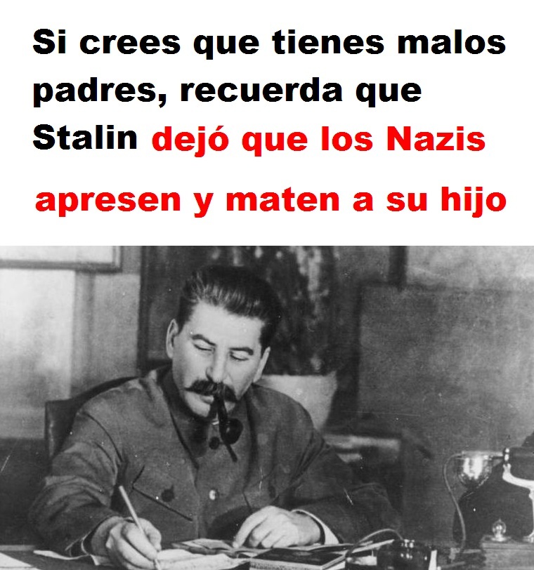 Stalin, gran padre, mejor persona. - meme