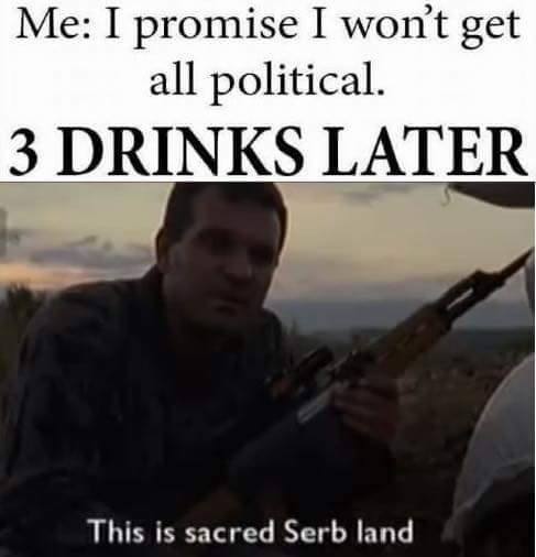 Serbian Artillery is guided by the hand of god. - meme