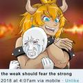 the weak should fear the strong (i should fear life)