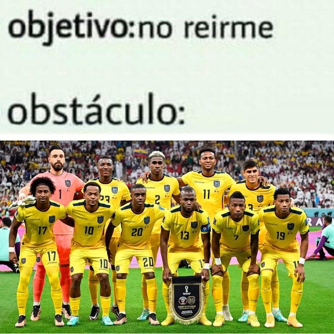 Meme del Ecuador Senegal del Mundial