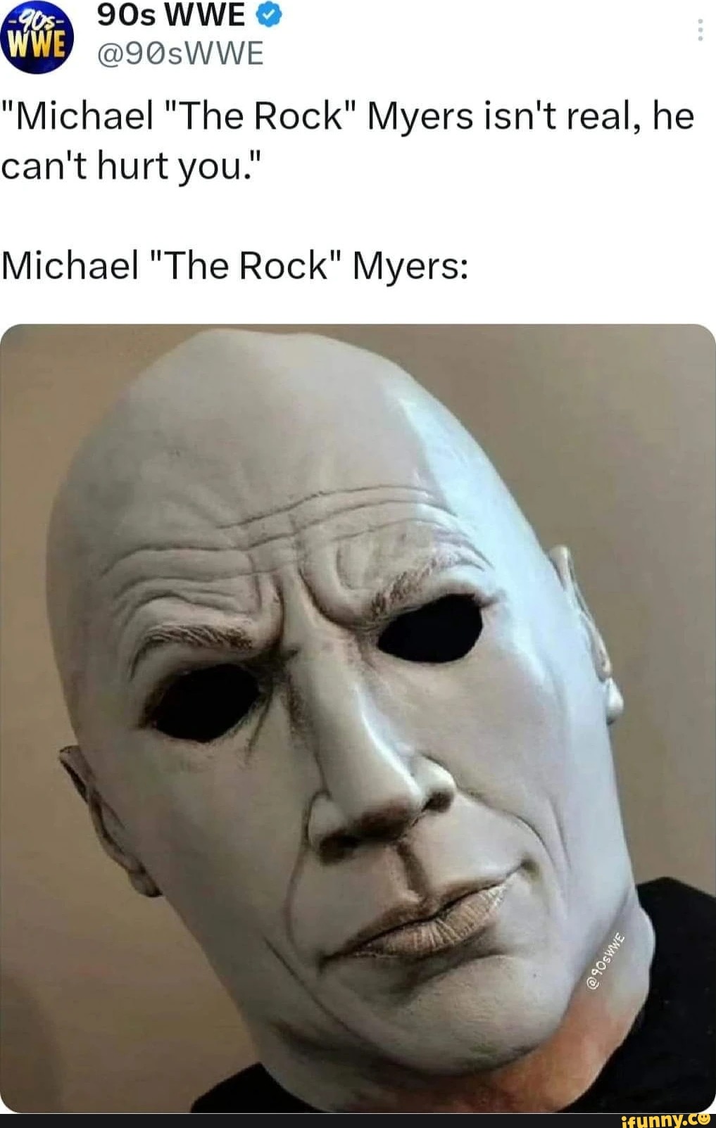 The Rock or Michael Myers - meme