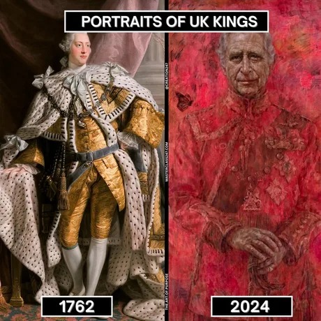 King Charles portrait meme