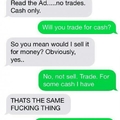 Definitely a trade