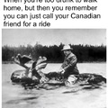 Canadians are a friendly people