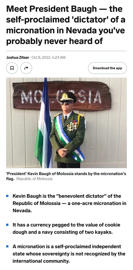 Republic of Molossia - meme