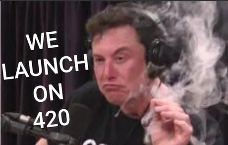 La Starship de SpaceX se ha retrasado al 4/20, tiene gracia - meme