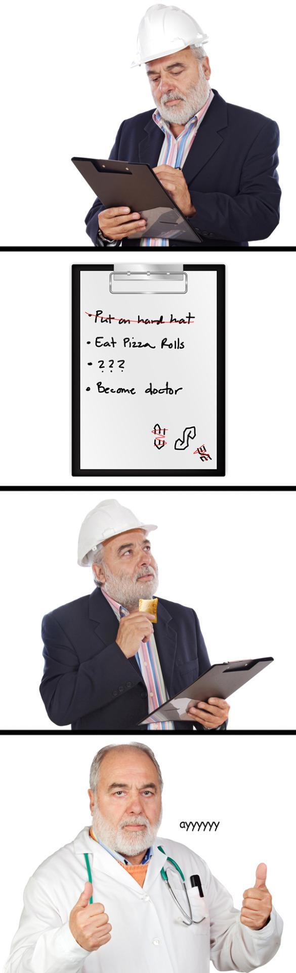 How to become a doctor - meme