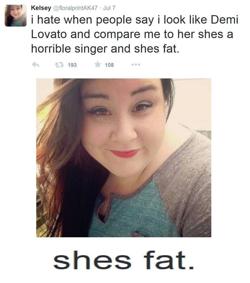 Demi lovato is fat unlike this whale - meme