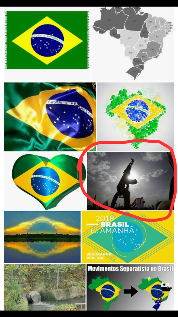 Eis que vc pesquisa brasil no google - meme