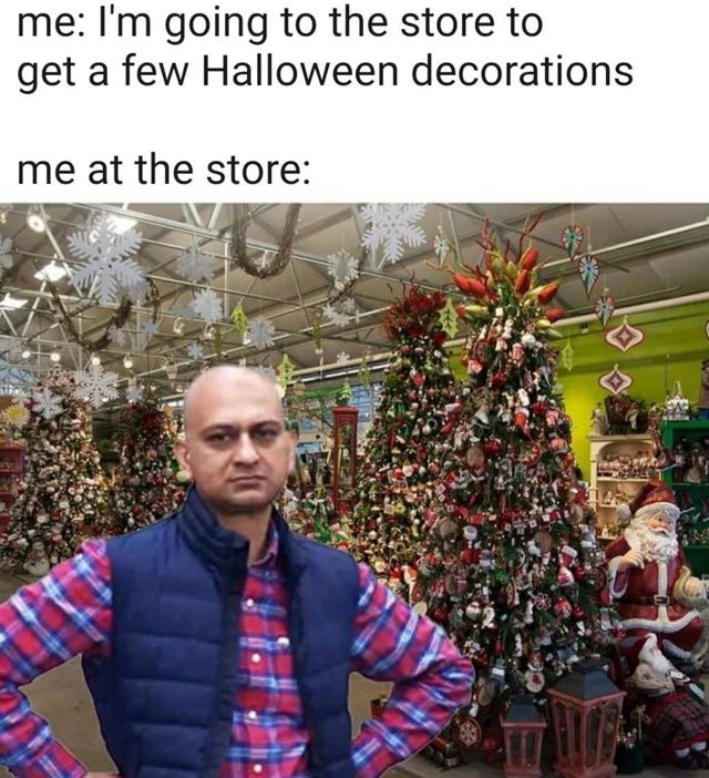 Halloween decorations - meme