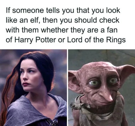 You look like an elf - meme