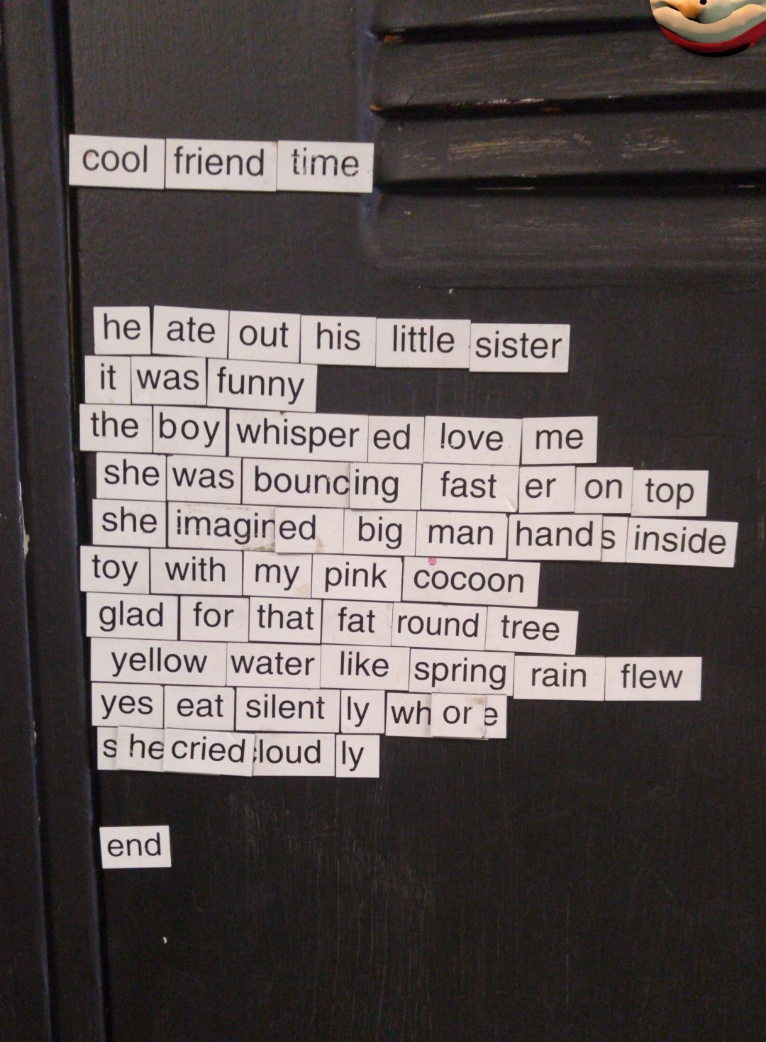 They put a poetry wall in my school. This was the result - meme