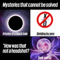 Mysteries that cannot be solved