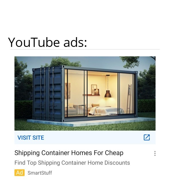YouTube ads are strange - meme