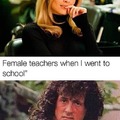 More like male teachers now